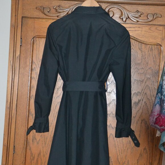 Burberry Woman's TESS Trench/Rain Coat Jacket BLACK Size 6P CUT 1695 - Picture 3 of 9